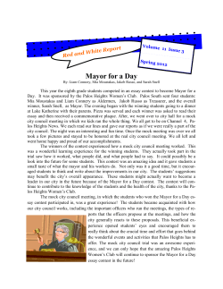Mayor for a Day - Palos School District #118