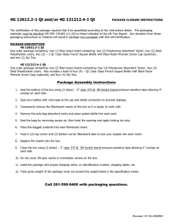 Package Closure Instructions
