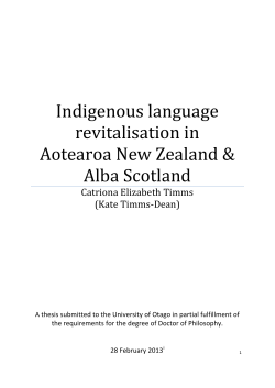 Indigenous language of Alba Scotland - OUR Archive