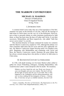 The Marrow Controversy - Grace Evangelical Society