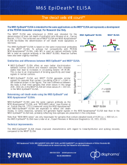 M65 EpiDeath&reg; ELISA