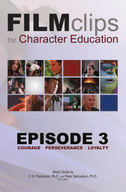 Episode 3 Study Guide - Film Clips for Character Education