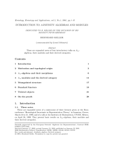 INTRODUCTION TO A-INFINITY ALGEBRAS AND MODULES