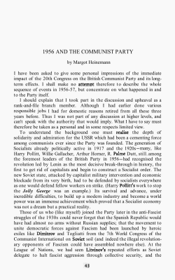 1956 and the communist party