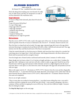 Almond Biscotti - Mobile Home Gourmet