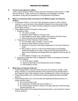 protective orders - Texas Council on Family Violence