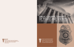 Drug Courts, Chiefs of Police and Sheriffs