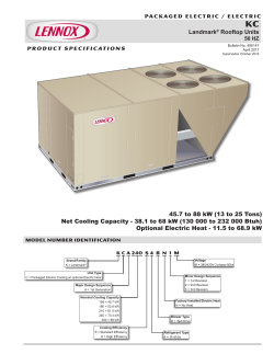 KC Models (C Box) (45.7 - 88 kW)