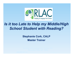 a PDF of presentation slides