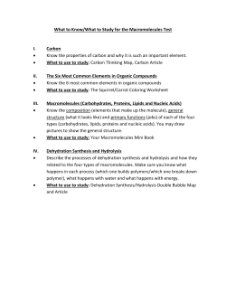 macromolecules-study