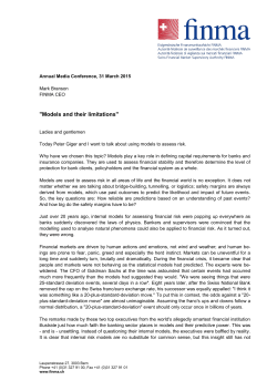 Models and their limitations