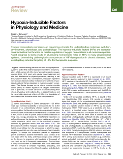 Hypoxia-Inducible Factors in Physiology and Medicine