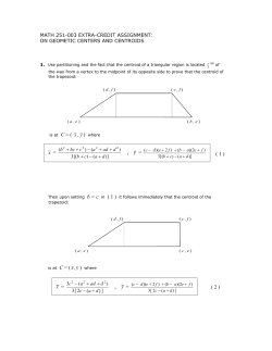 On Geometric Centers and Centroids