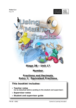 Equivalent fractions - NSW Department of Education