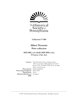 Albert Newsam - Historical Society of Pennsylvania
