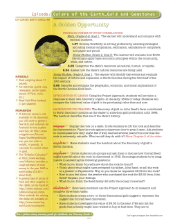 A Golden Opportunity - North Carolina Museum of Natural Sciences