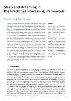 Sleep and Dreaming in the Predictive Processing Framework