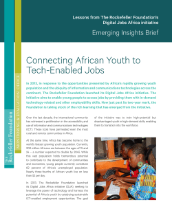 Connecting African Youth to Tech-Enabled Jobs