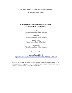 A Rising Natural Rate of Unemployment: Transitory or Permanent?