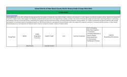 School District of Palm Beach County World History Grade