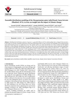 Ensemble distribution modeling of the Mesopotamian spiny