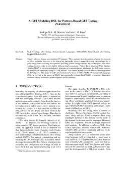 A GUI Modeling DSL for Pattern