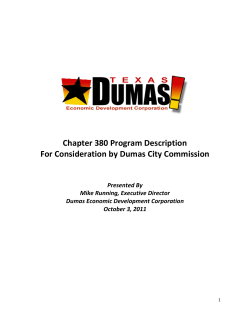 Chapter 380 Program Description