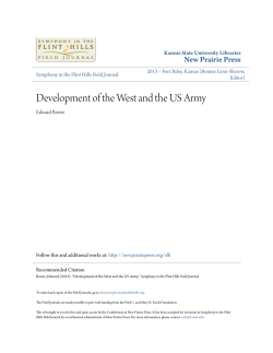 Development of the West and the US Army