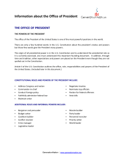 office of the president