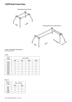 CAPRI Desk Config Datasheet