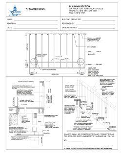 Sample deck drawings and code information