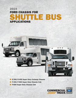ford chassis for applications 2014
