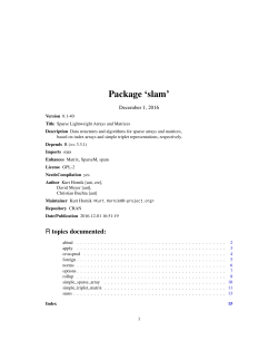 Package `slam`