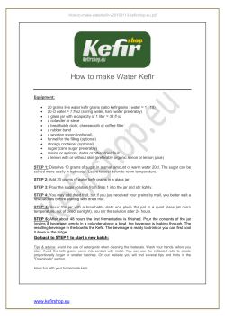 How to make water kefir