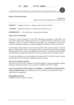 Sculpture by the Sea - North Sydney Council