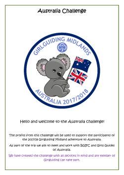 Challenge Pack - Girlguiding Birmingham