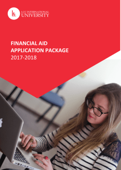 Financial Aid Application - LCC International University