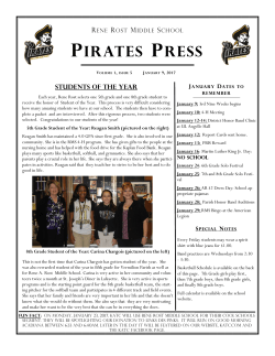 pirates press - Vermilion Parish School District