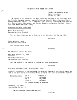 January 15, 1991 - hastingsbylaws.ca