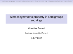 Almost symmetric property in semigroups and rings