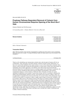 Prophase Pathway-Dependent Removal of Cohesin from Human