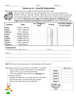 Jump on in&hellip;Gravity Exploration