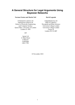 A General Structure for Legal Arguments Using