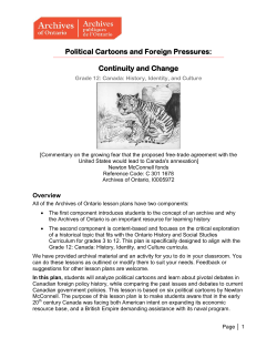 Political Cartoons and Foreign Pressures: Continuity and Change