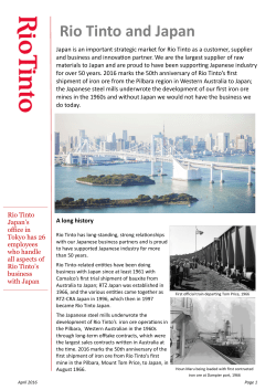 Rio Tinto and Japan