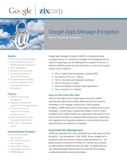 Google Apps Message Encryption