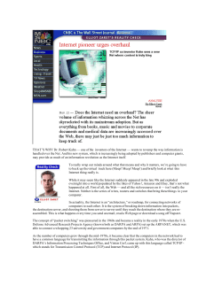 THAT`S WHY Dr. Robert Kahn &mdash; one of the inventors of the Internet