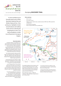 Kurrajong DISCOVERY TRAIL - Blue Mountains Australia