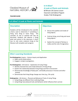 Teacher Guide - Cleveland Museum of Natural History
