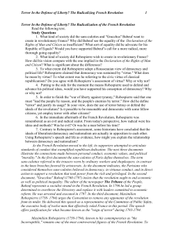 Terror In the Defense of Liberty? The Radicalizing French